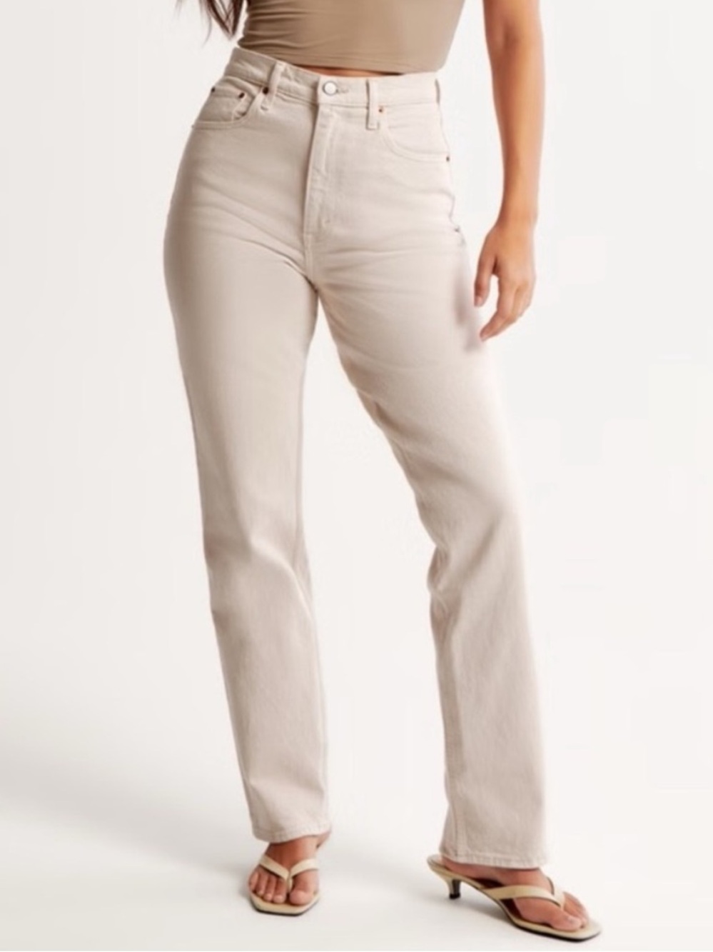 Abercrombie‎ & Fitch Curve Love 90s Straight Ultra High Rise Jean size 28X33